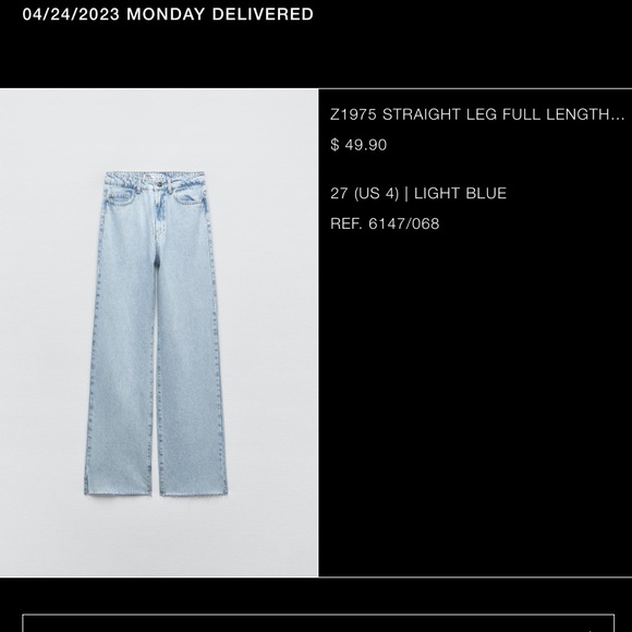 Zara straight leg full length - Picture 1 of 4